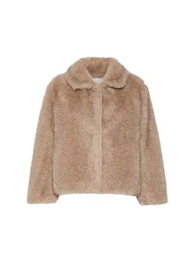 Max Mara Women's Soft Textured Short Coat - Honey | Thumbnail 1