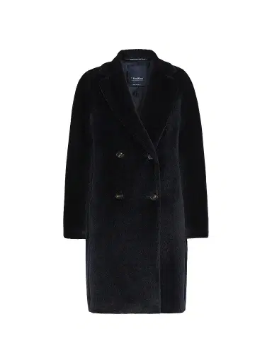 Max Mara Women's Alpaca and Wool Midi Coat - Midnight Blue - Size 16 | Thumbnail 1 Max Mara Women's Alpaca and Wool Midi Coat - Midnight Blue - Size 16 | Thumbnail 1