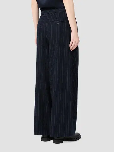 Max Mara Women's Pinstripe Silk Trousers | Thumbnail 4 Max Mara Women's Pinstripe Silk Trousers | Thumbnail 4