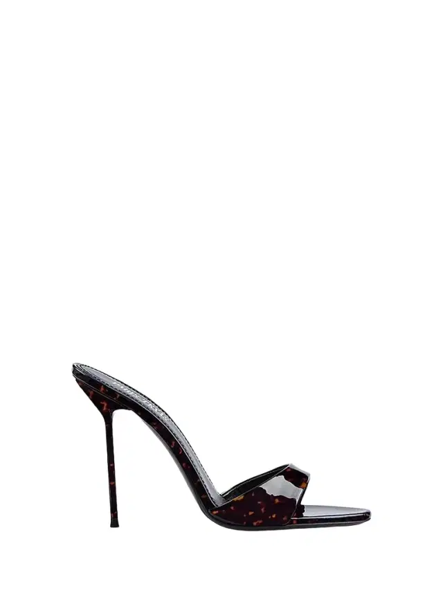 Paris Texas Women's Lidia 105MM Patent Leather Mules - Tortoise