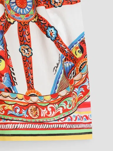 Dolce & Gabbana Girl's Printed Shorts | Thumbnail 3 Dolce & Gabbana Girl's Printed Shorts | Thumbnail 3