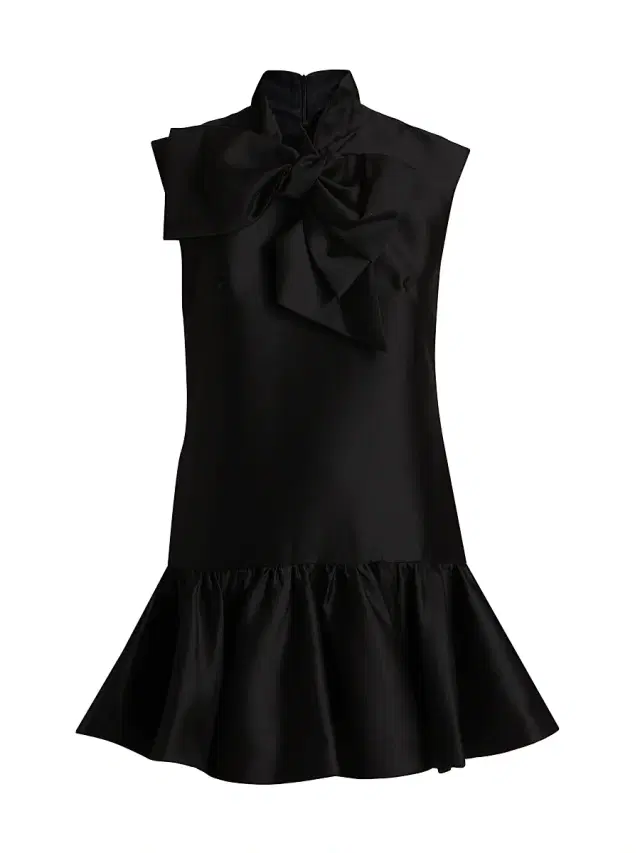 Zimmermann Women's Hypnotic Wool-Silk Tieneck Minidress - Black