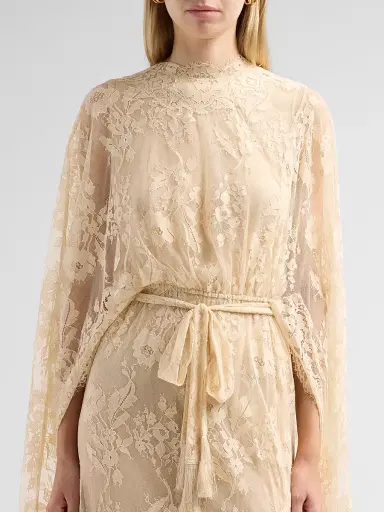 Zimmermann Women's Valiant Lace Caped Maxi Dress - Cream - Size 10 | Thumbnail 5 Zimmermann Women's Valiant Lace Caped Maxi Dress - Cream - Size 10 | Thumbnail 5