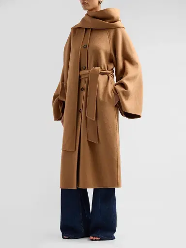 Zimmermann Women's Valiant Wool Scarf Coat | Thumbnail 4 Zimmermann Women's Valiant Wool Scarf Coat | Thumbnail 4