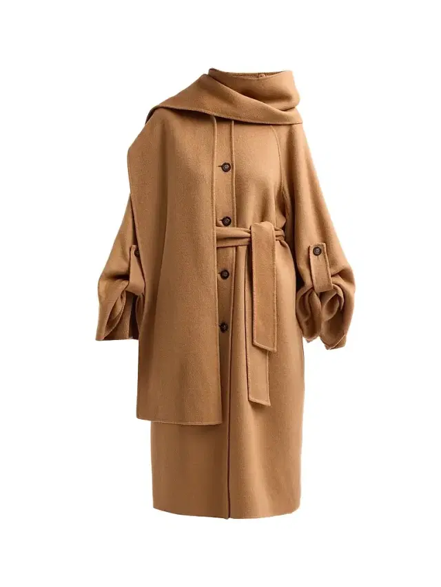 Zimmermann Women's Valiant Wool Scarf Coat - Camel
