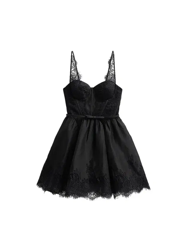 Zimmermann Women's Valiant Lace-Trim Mini Dress - Black