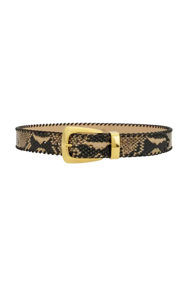 KHAITE Benny Whipstitch Belt