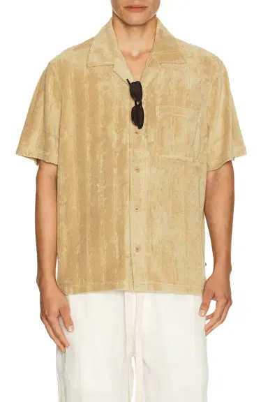 J.Lindeberg Ted Stripe Terry Shirt | Thumbnail 1 J.Lindeberg Ted Stripe Terry Shirt | Thumbnail 1
