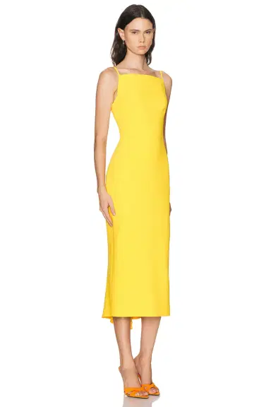 Givenchy Sliced Midi Kickback Dress | Thumbnail 2 Givenchy Sliced Midi Kickback Dress | Thumbnail 2