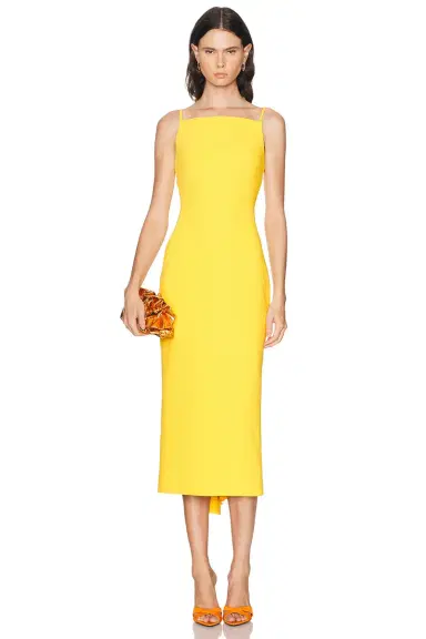 Givenchy Sliced Midi Kickback Dress | Thumbnail 1 Givenchy Sliced Midi Kickback Dress | Thumbnail 1