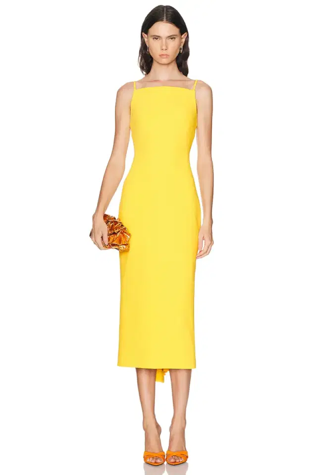 Givenchy Sliced Midi Kickback Dress