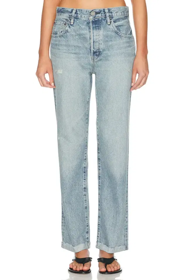 Moussy Vintage Copper Straight Leg Jeans