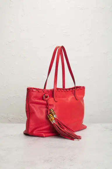 Gucci Bamboo Tassel Tote Bag | Thumbnail 4 Gucci Bamboo Tassel Tote Bag | Thumbnail 4