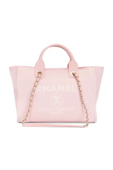 Chanel Chanel Small Deauville Tote Bag | Thumbnail 1 Chanel Chanel Small Deauville Tote Bag | Thumbnail 1