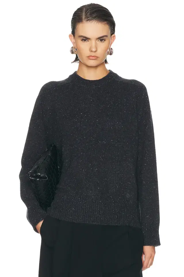 Loulou de Saison Baltra Saddle Sleeve Crewneck Sweater