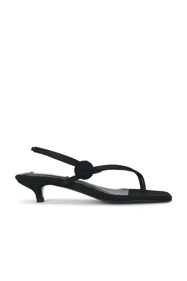 Toteme Slingback Satin Heeled Flip Flop