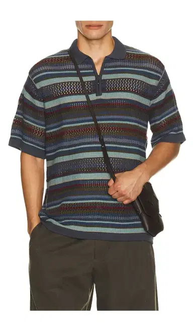 thisisneverthat Striped Knit Polo | Thumbnail 7 thisisneverthat Striped Knit Polo | Thumbnail 7