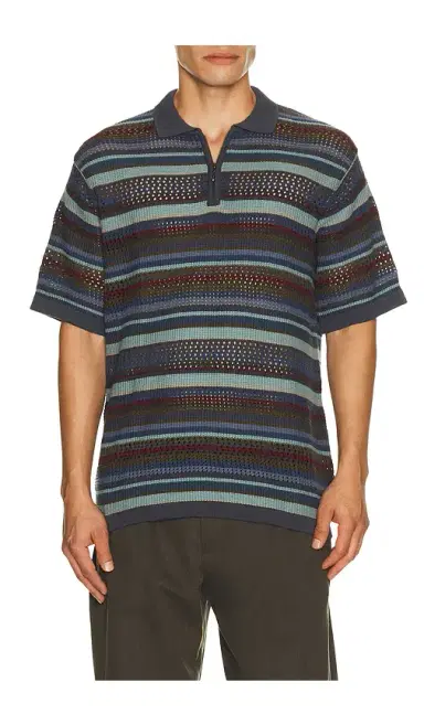 thisisneverthat Striped Knit Polo | Thumbnail 8 thisisneverthat Striped Knit Polo | Thumbnail 8