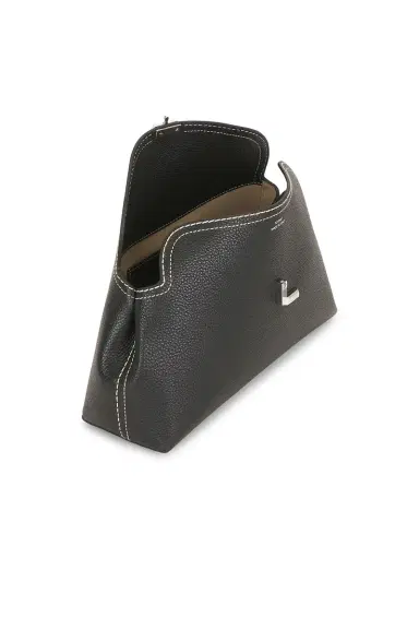 TOTEME T-Lock Grained Leather Clutch | Thumbnail 4 TOTEME T-Lock Grained Leather Clutch | Thumbnail 4