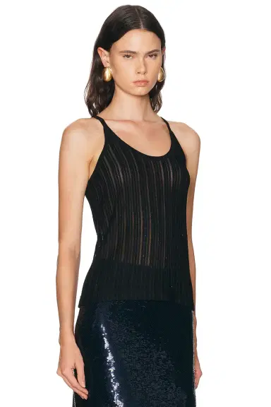 Tom Ford Micro Sequins Evening Tank Top | Thumbnail 2 Tom Ford Micro Sequins Evening Tank Top | Thumbnail 2