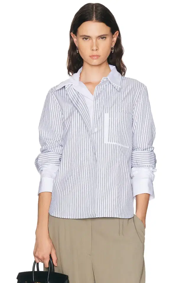 TWP Double Layer Boyfriend Top