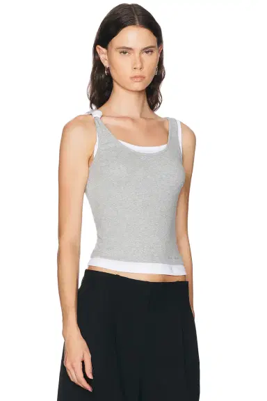 Mimchik Double Layer Knotted Tank Top | Thumbnail 2