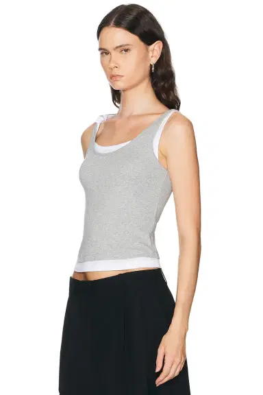 Mimchik Double Layer Knotted Tank Top | Thumbnail 3