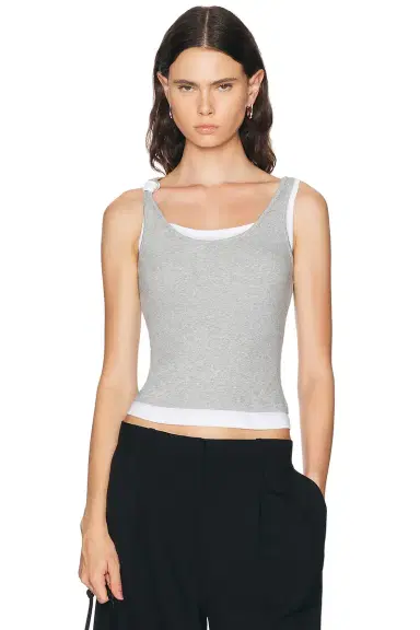 Mimchik Double Layer Knotted Tank Top | Thumbnail 1