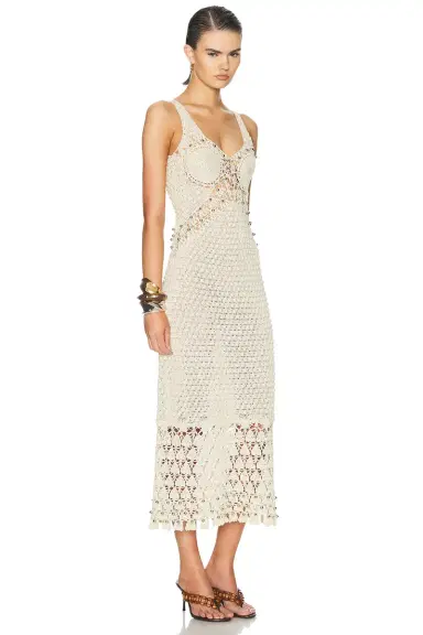 Rabanne Sleeveless Crochet Dress | Thumbnail 2 Rabanne Sleeveless Crochet Dress | Thumbnail 2