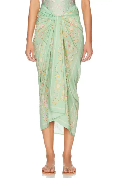 Agua by Agua Bendita Lavanda Pareo Midi Skirt | Thumbnail 2 Agua by Agua Bendita Lavanda Pareo Midi Skirt | Thumbnail 2
