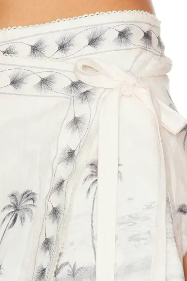 Agua by Agua Bendita Luna Mini Sarong Skirt | Thumbnail 6
