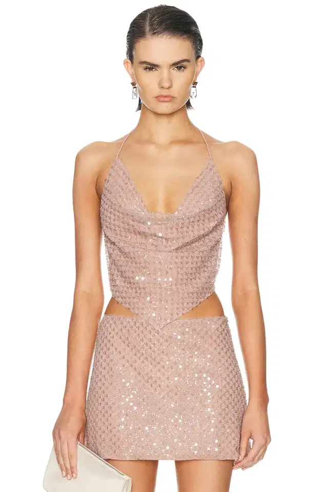 retrofete Bethely Sequin Top