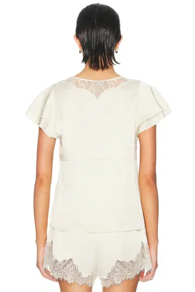 Citizens of Humanity Lola Flutter Lace Sleeve Top | Thumbnail 3