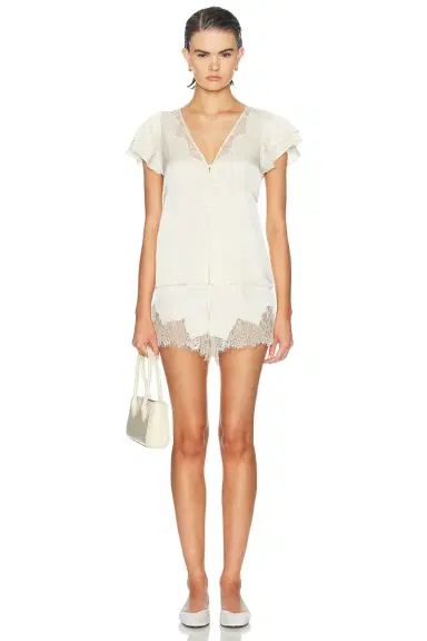 Citizens of Humanity Lola Flutter Lace Sleeve Top | Thumbnail 4