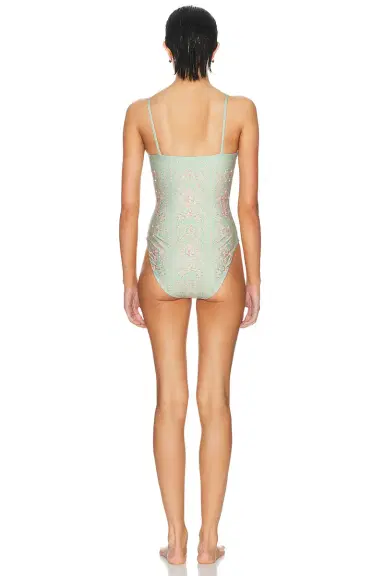 Agua by Agua Bendita Durazno One Piece Swimsuit | Thumbnail 3 Agua by Agua Bendita Durazno One Piece Swimsuit | Thumbnail 3