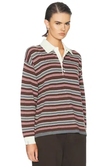 THE UPSIDE Wonder Knit Polo Top | Thumbnail 2