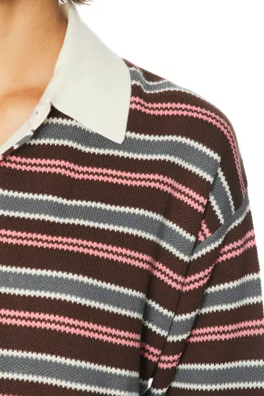 THE UPSIDE Wonder Knit Polo Top | Thumbnail 5