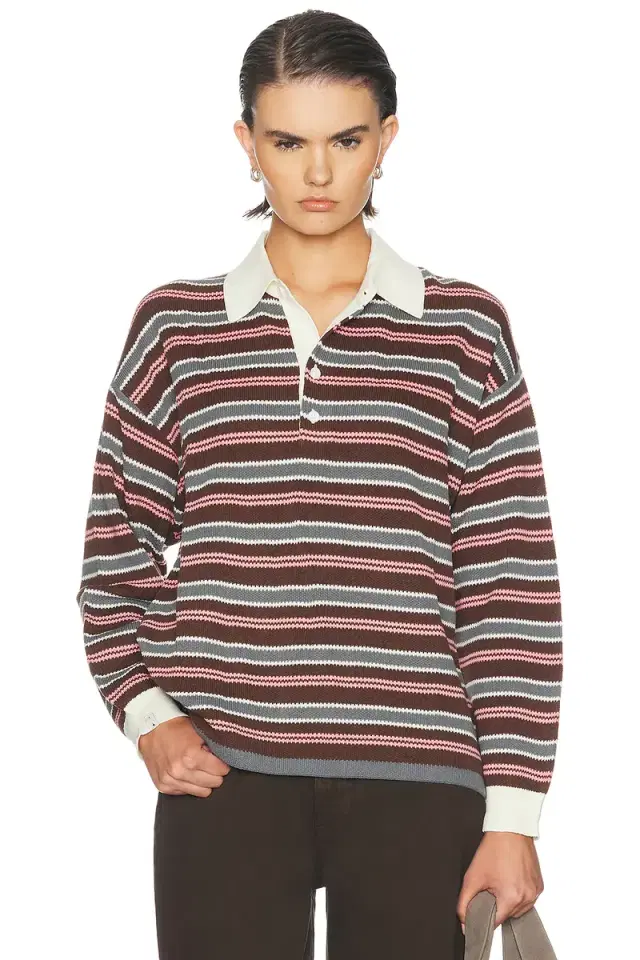 THE UPSIDE Wonder Knit Polo Top