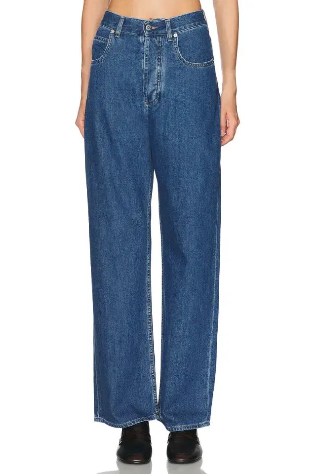 Bottega Veneta High Waisted Bootcut Leg