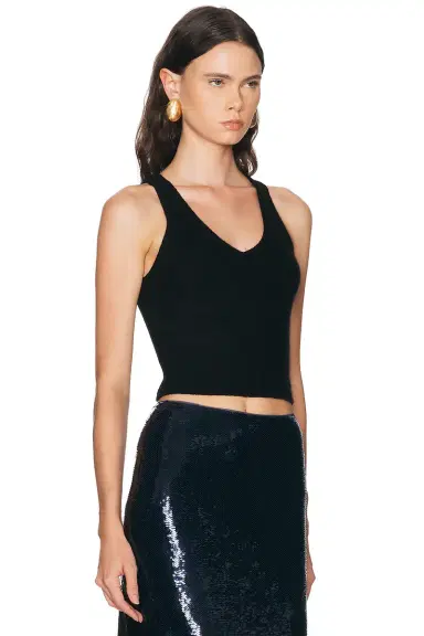 Brandon Maxwell Reese V-Neck Tank Top | Thumbnail 2 Brandon Maxwell Reese V-Neck Tank Top | Thumbnail 2