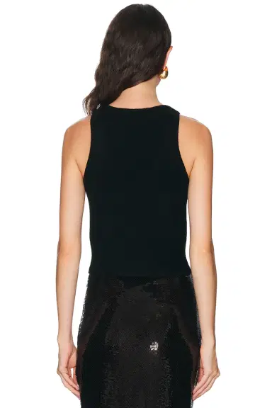 Brandon Maxwell Reese V-Neck Tank Top | Thumbnail 3 Brandon Maxwell Reese V-Neck Tank Top | Thumbnail 3