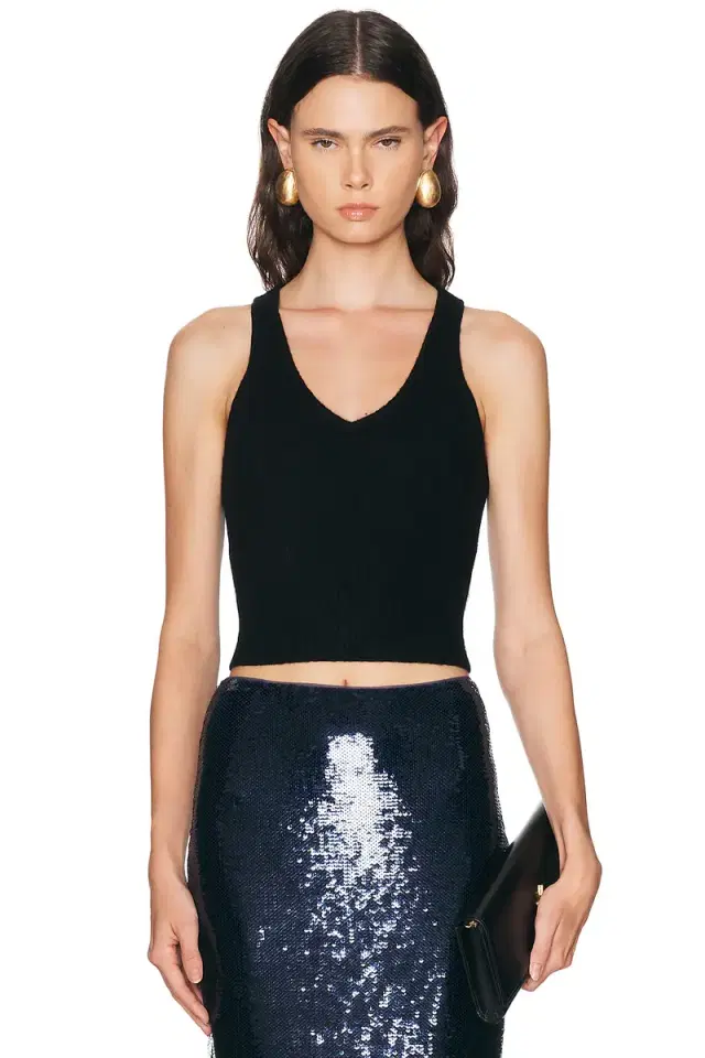 Brandon Maxwell Reese V-Neck Tank Top