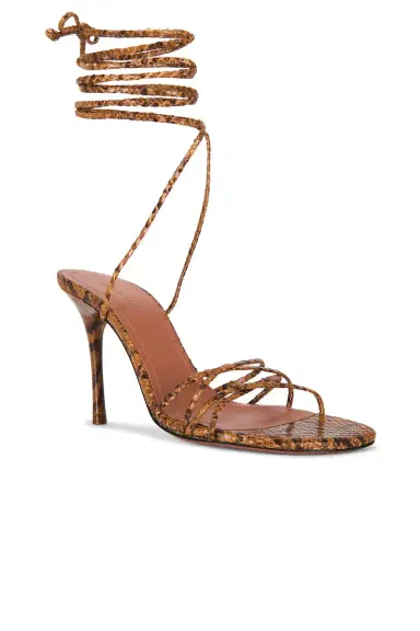 Amina Muaddi Lori 95 Lace Up Sandal | Thumbnail 2