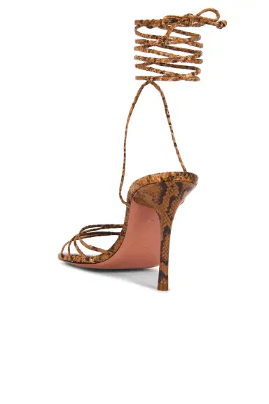 Amina Muaddi Lori 95 Lace Up Sandal | Thumbnail 3