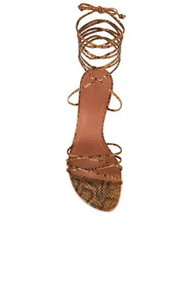 Amina Muaddi Lori 95 Lace Up Sandal | Thumbnail 4
