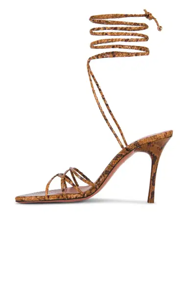 Amina Muaddi Lori 95 Lace Up Sandal | Thumbnail 5