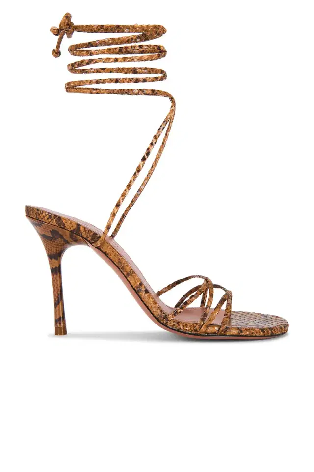 Amina Muaddi Lori 95 Lace Up Sandal