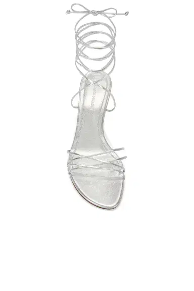 Amina Muaddi Lori 60 Lace Up Sandal | Thumbnail 4