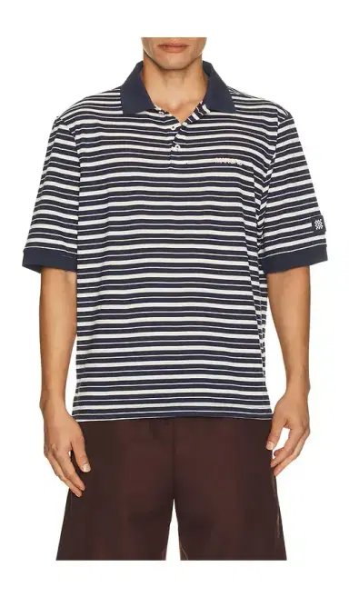 Manors Golf GOAT Pique Stripe Polo | Thumbnail 1