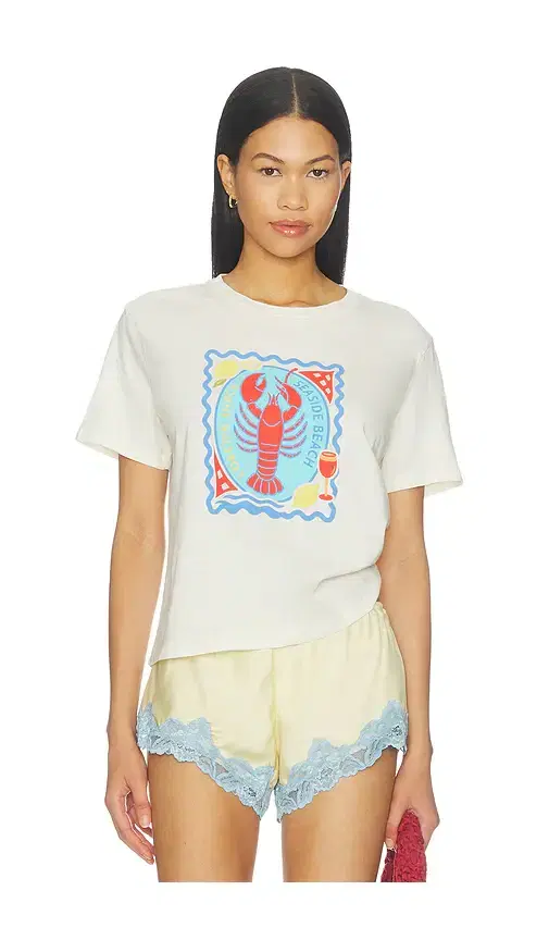 Sunny Somewhere Seaside Beach Shack Everyday Tee